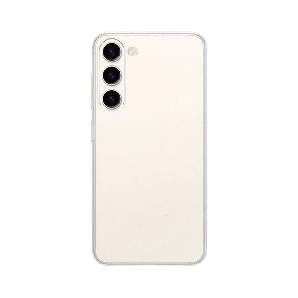 Samsung Galaxy S23 Plus Kılıf Kamera Çıkıntılı Renksiz Sararmaz Şeffaf Sert Kapak (Vonn) Renksiz