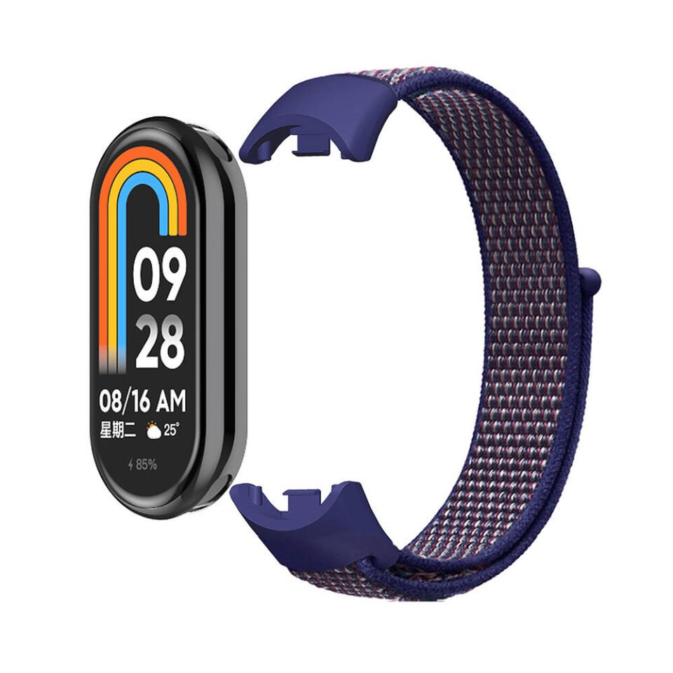 Xiaomi Mi Band 9 Hasır Kordon Kaliteli Tasarım (KRD-03) Kırmızı