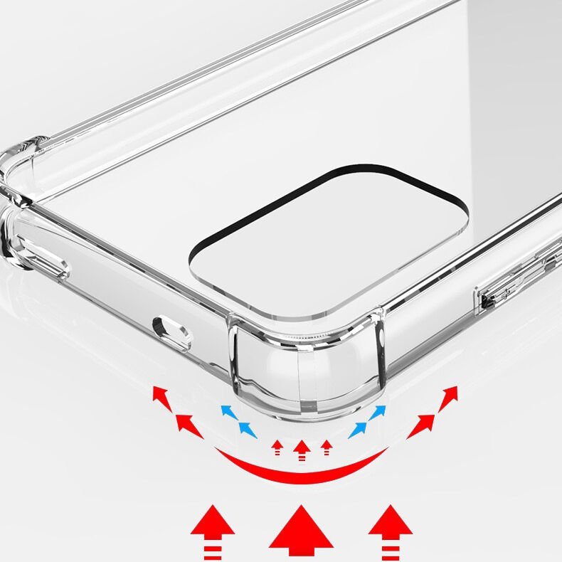 Xiaomi Redmi Note 10S Şeffaf Kılıf Köşelerde Darbelere Karşı Ultra Kalınlık (ANTİSHOCK) Renksiz
