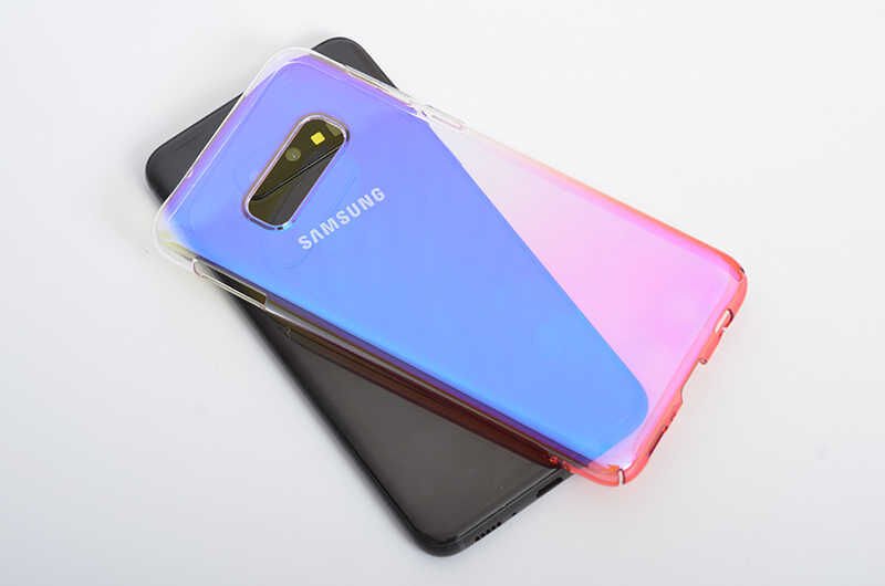 Samsung Galaxy S10E Kılıf HEPTEKİLETİŞİM Renkli Transparan Kapak