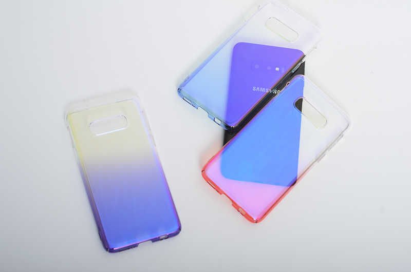 Samsung Galaxy S10E Kılıf HEPTEKİLETİŞİM Renkli Transparan Kapak