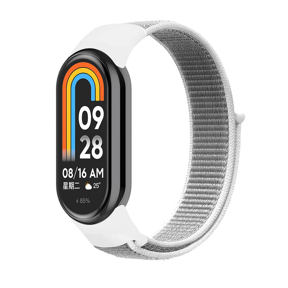 Xiaomi Mi Band 9 Hasır Kordon Kaliteli Tasarım (KRD-03) Beyaz