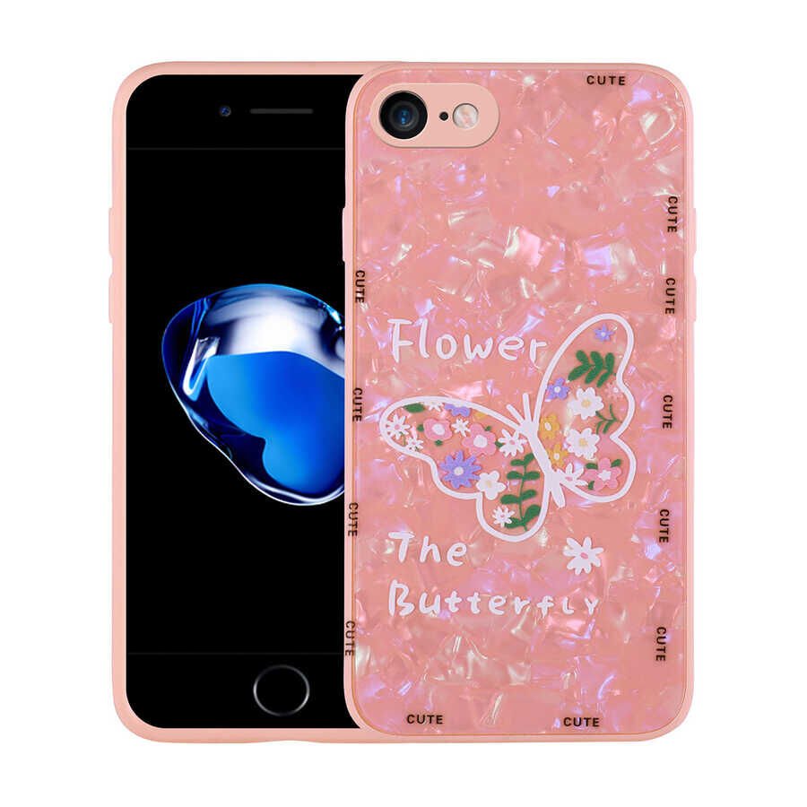 Apple iPhone 7 Kılıf Desenli Sert Silikon HEPTEKİLETİŞİM Mumila Kapak
