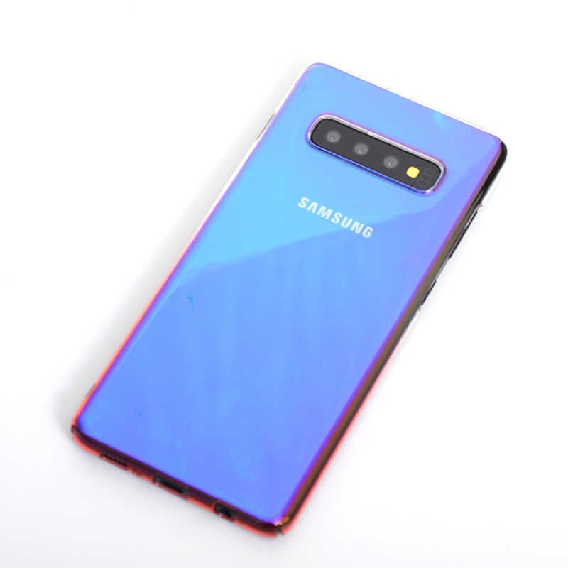 Samsung Galaxy S10 Kılıf HEPTEKİLETİŞİM Renkli Transparan Kapak