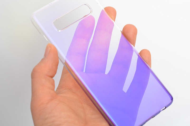 Samsung Galaxy S10 Kılıf HEPTEKİLETİŞİM Renkli Transparan Kapak