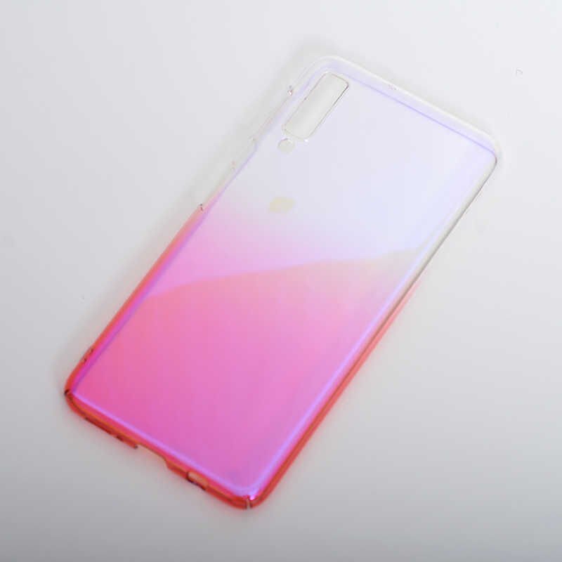 Samsung Galaxy A7 2018 Kılıf HEPTEKİLETİŞİM Renkli Transparan Kapak