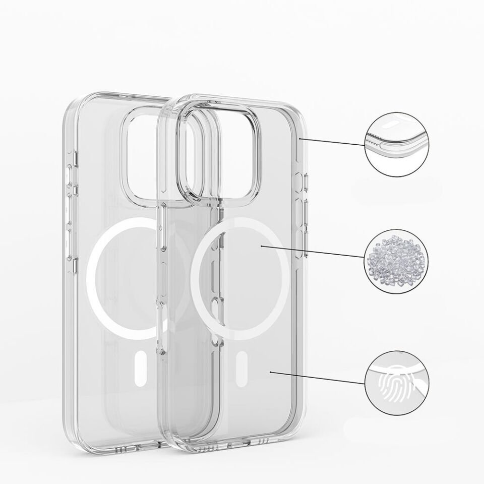 Apple iPhone 16 Pro Kılıf Magsafe Şarj Özellikli Kamera Korumalı HEPTEKİLETİŞİM Kripto Kapak