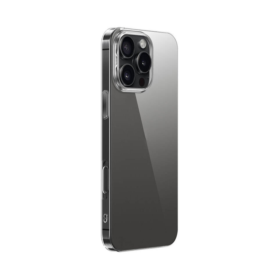 Apple iPhone 16 Pro Max Kılıf Kamera Çıkıntılı Renksiz Sararmaz Şeffaf Sert Kapak (Vonn) Şeffaf
