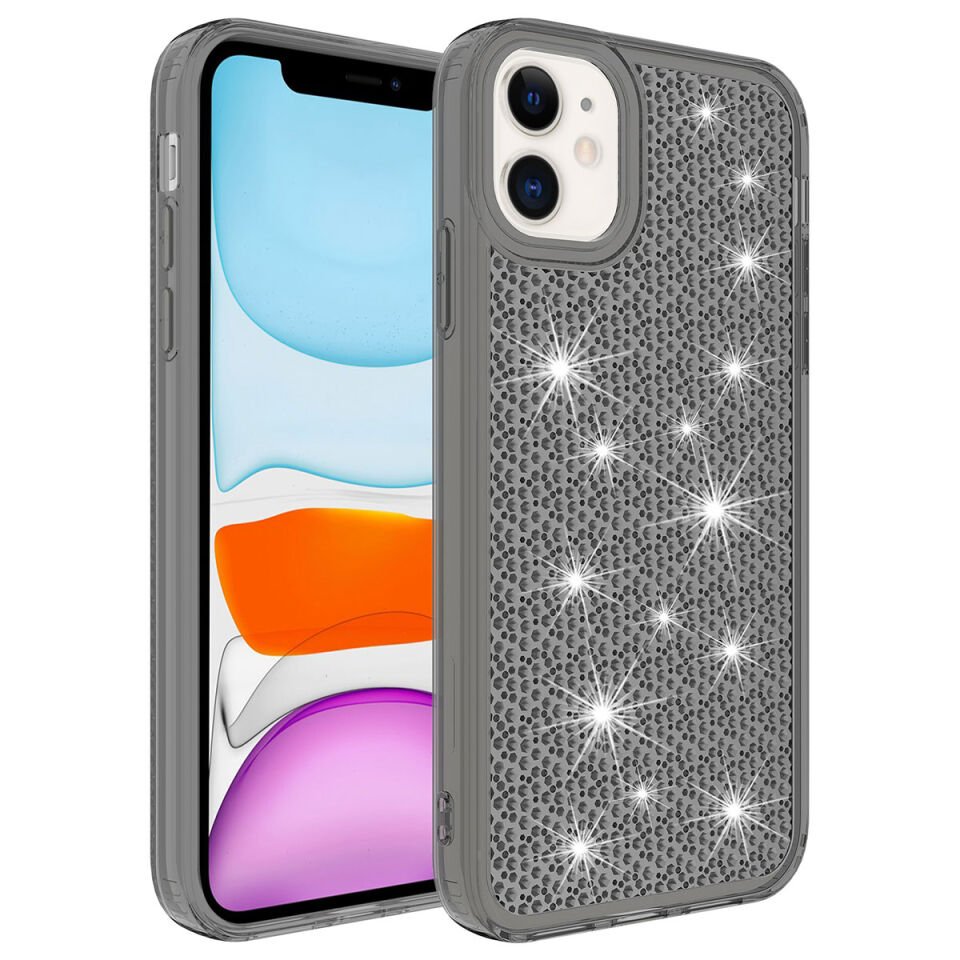 Apple iPhone 12 Kılıf Airbagli Parlak Tasarımlı HEPTEKİLETİŞİM Snow Kapak