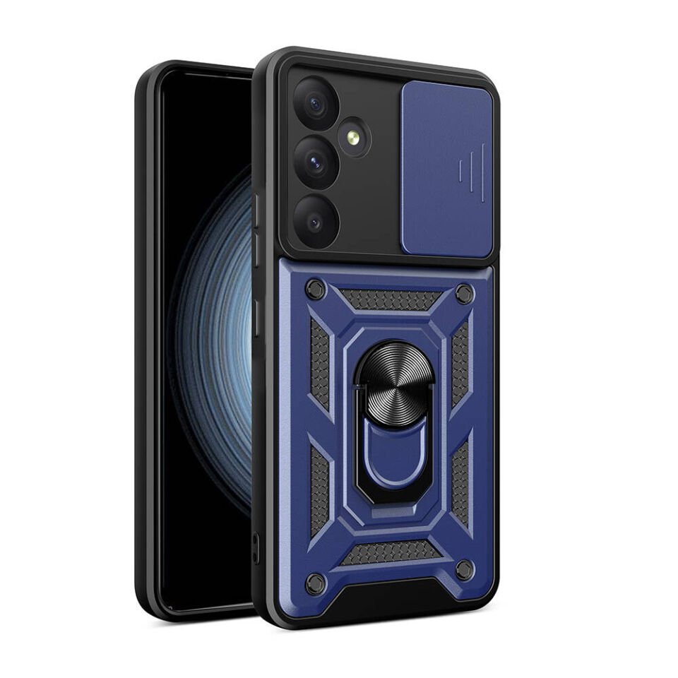 Samsung Galaxy A55 Kılıf Magnetik Standlı Kamera Korumalı HEPTEKİLETİŞİM Sürgülü Vega Kapak