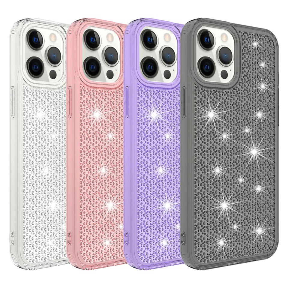 Apple iPhone 12 Pro Kılıf Airbagli Parlak Tasarımlı HEPTEKİLETİŞİM Snow Kapak