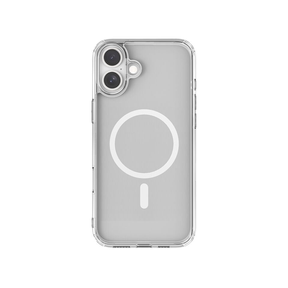 Apple iPhone 16 Plus Kılıf Magsafe Şarj Özellikli Raptic Crystal Magsafe Serisi Şeffaf Kapak