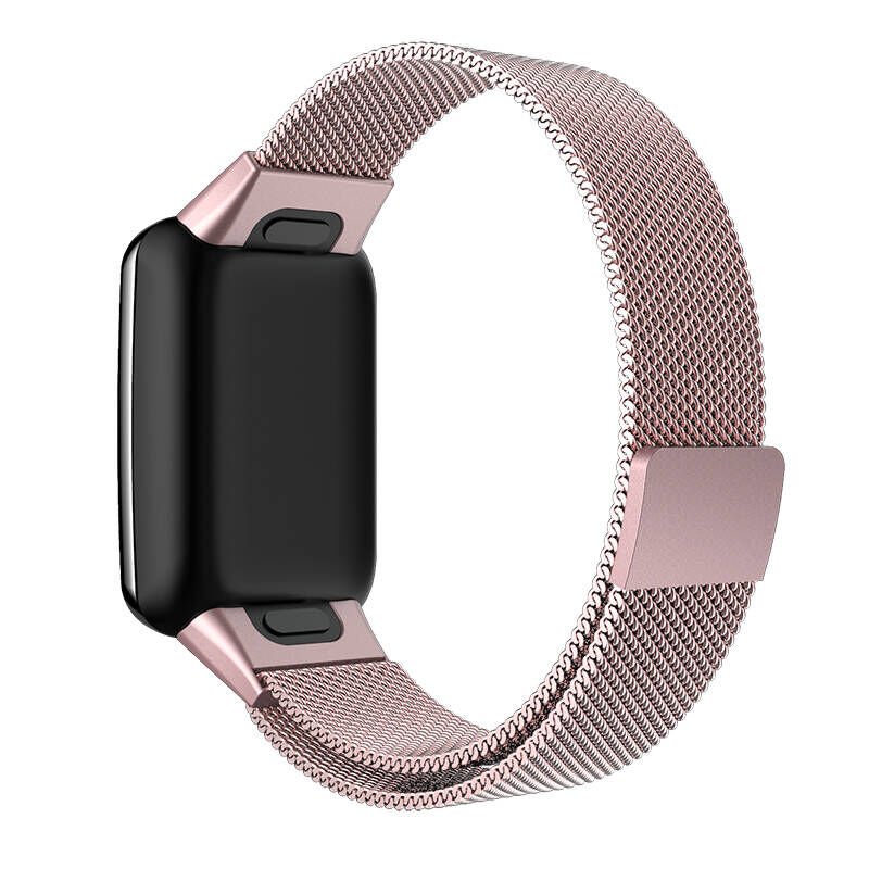 Xiaomi Mi Band 7 Pro Metal Kordon Tel Örgü İşlemeli Tasarım (KRD-01) Mavi