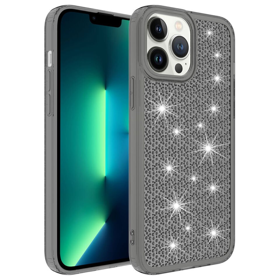 Apple iPhone 13 Pro Kılıf Airbagli Parlak Tasarımlı HEPTEKİLETİŞİM Snow Kapak