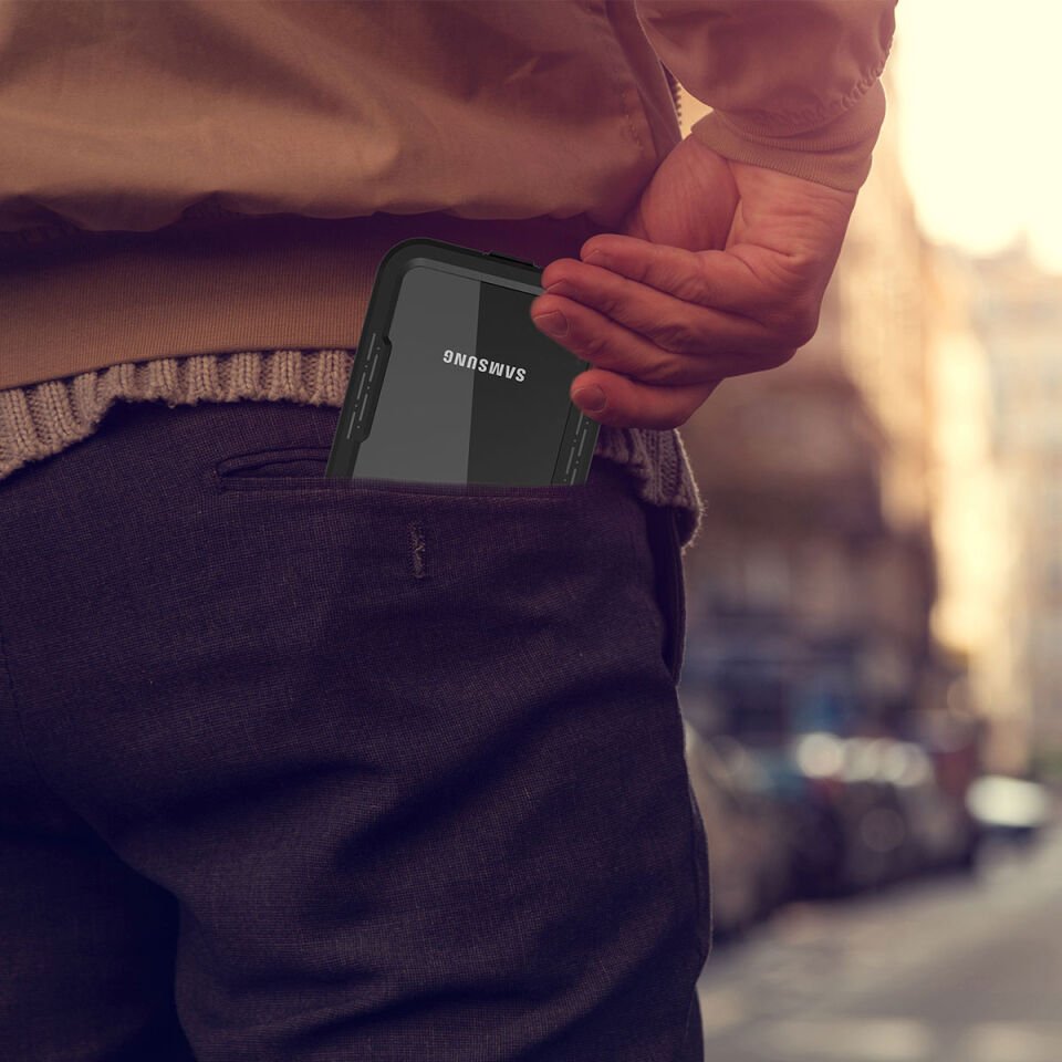 Samsung Galaxy S23 Kılıf 360 Koruma Su Geçirmez Toz Geçirmez Magsafe Wireless Kapak (SU) Siyah