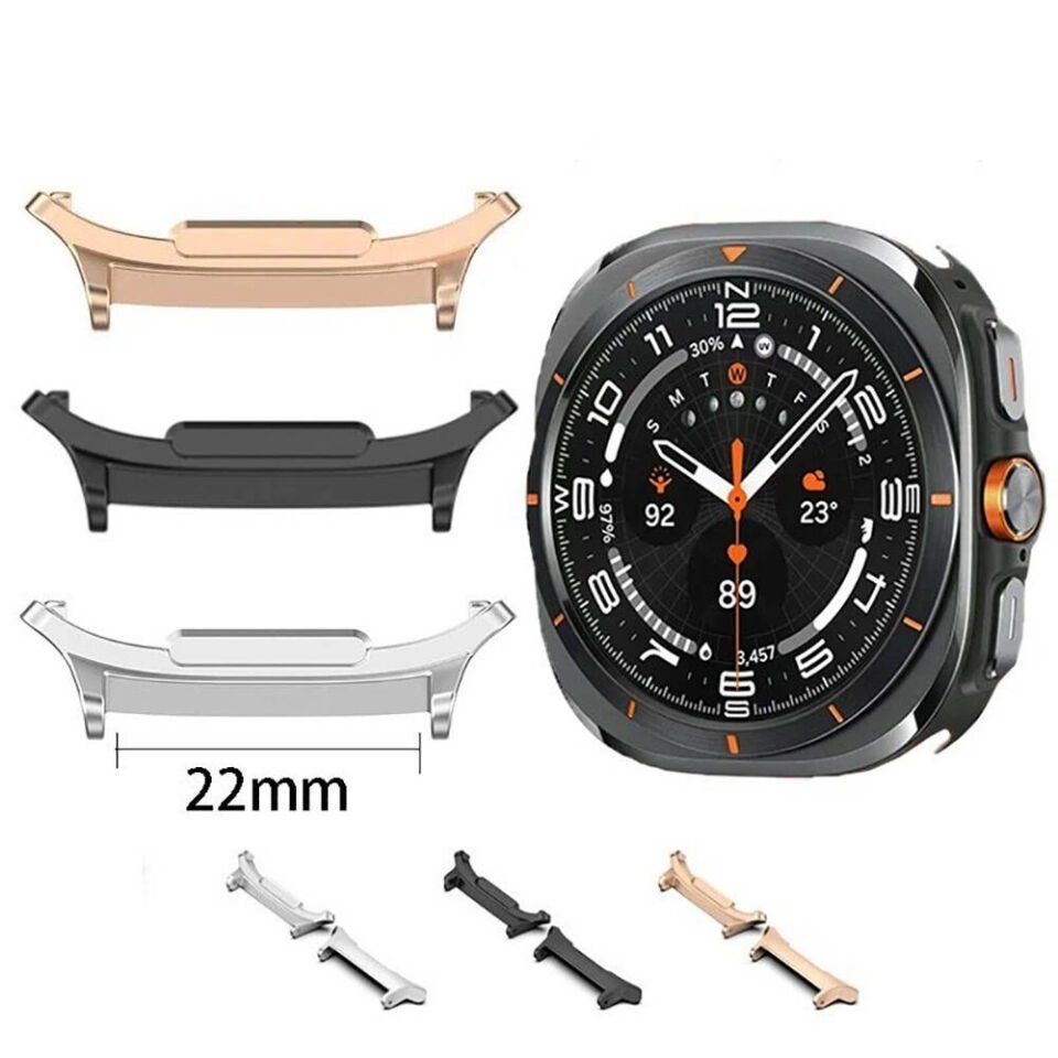 Samsung Galaxy Watch 7 Ultra Metal Kordon Dönüştürücü Gümüş