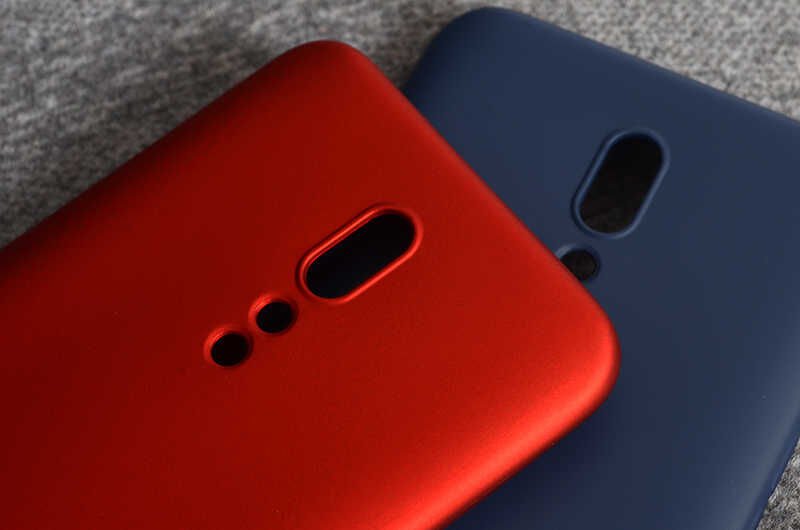 Oppo Reno Z Kılıf Yumuşak Dokulu Soft Esnek İnce Mat Renkli Silikon Kapak (PREMİER) Mürdüm