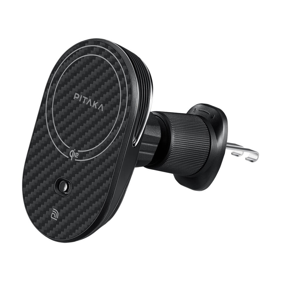 Pitaka MagEZ Pro 2 Magsafe Şarj Özellikli Qi2 Aramid Fiber Araç Telefon Tutucu