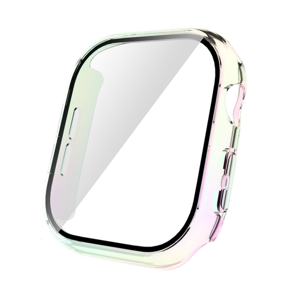 Apple Watch 10 46mm Sert PC Kasa Electroplatink Çerçeveli Ekran Koruyucu HEPTEKİLETİŞİM Watch Gard 36