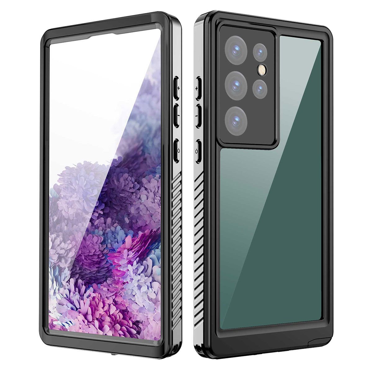 Samsung Galaxy S23 Ultra Kılıf 360 Koruma Su Geçirmez Toz Geçirmez Magsafe Wireless Kapak (SU) Siyah