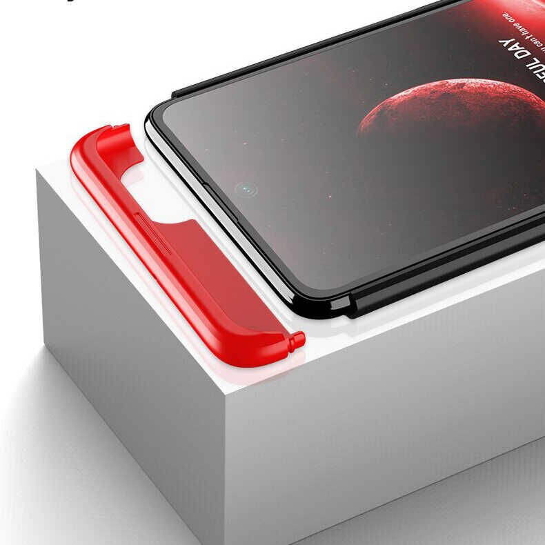 Samsung Galaxy M51 Kılıf 360 Tam Koruma Ön Ve Arka Sert Mika Kapak Orjinal Ays Gkk Kapak Mavi