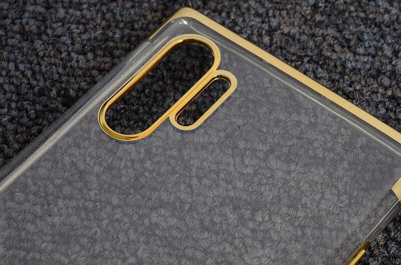 Samsung Galaxy Note 10 Plus Kılıf HEPTEKİLETİŞİM Dört Köşeli Lazer Silikon Kapak
