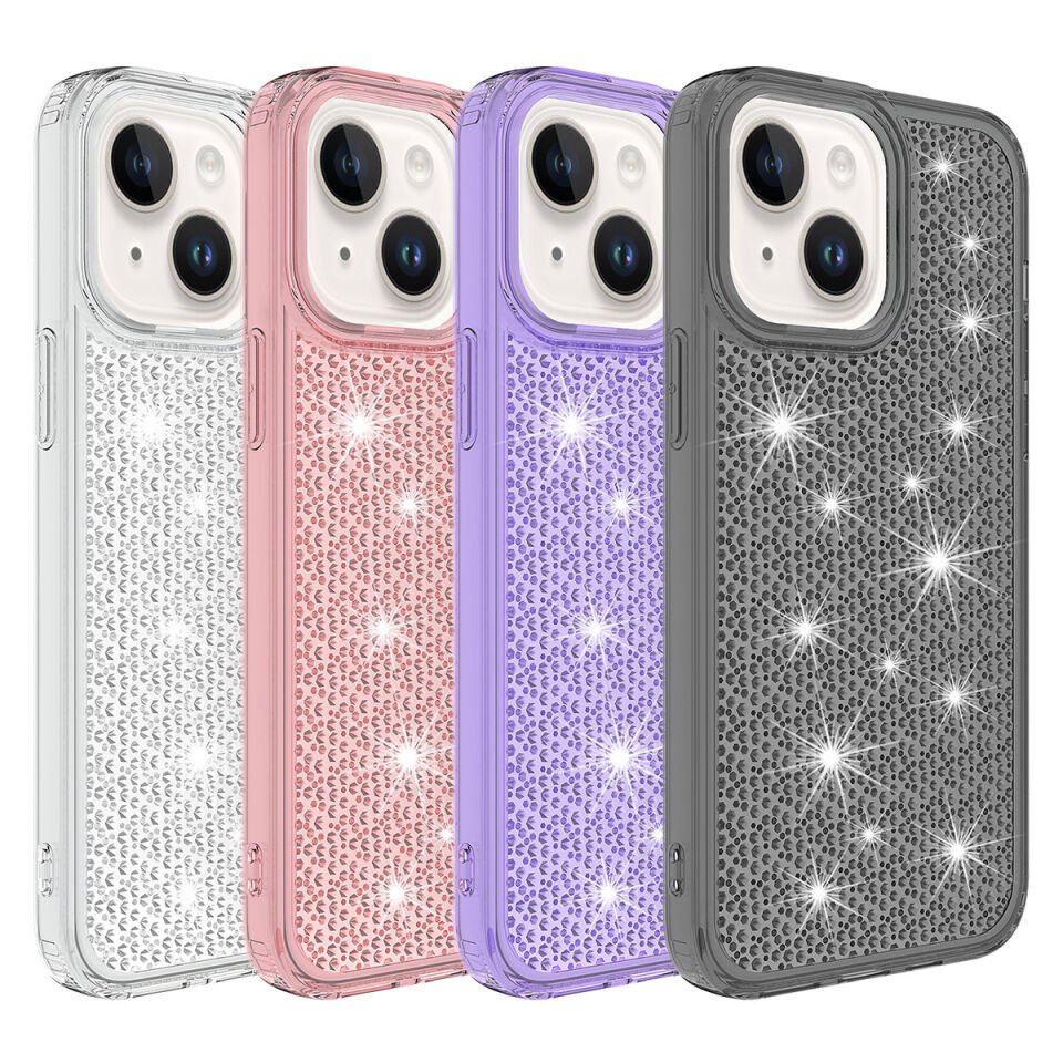 Apple iPhone 14 Plus Kılıf Airbagli Parlak Tasarımlı HEPTEKİLETİŞİM Snow Kapak