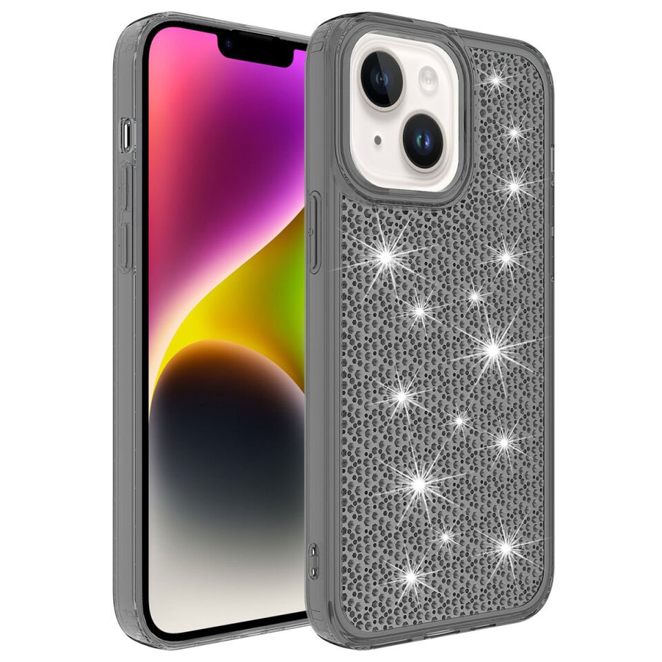 Apple iPhone 14 Plus Kılıf Airbagli Parlak Tasarımlı HEPTEKİLETİŞİM Snow Kapak