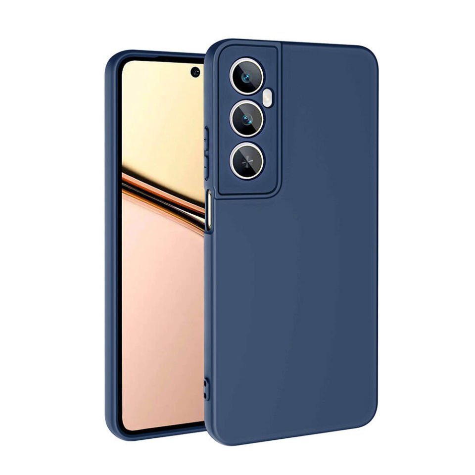 Realme C65 4G Kılıf Kadife İç Yüzey Yumuşak Dokulu Kamera Korumalı Kapak (MARA) Lacivert
