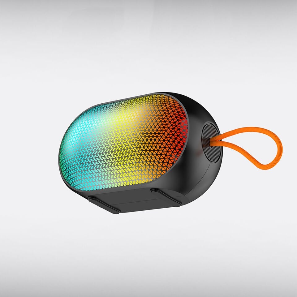 Lenyes S212 Su Geçirmez RGB Işıklı Askılı Taşınabilir Kablosuz Bluetooth Hoparlör v5.3