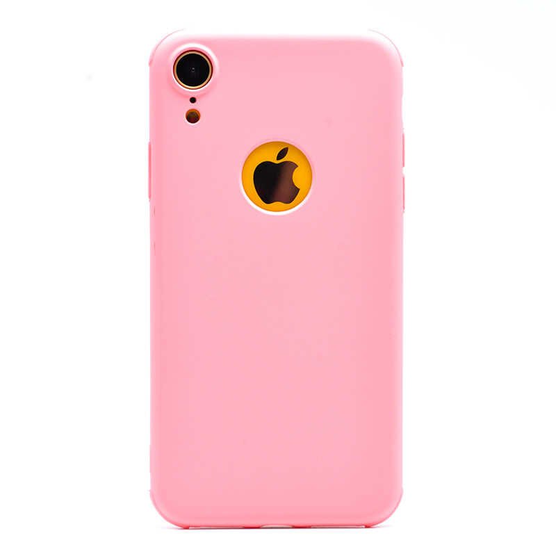 Apple  iPhone XR 6.1 Sililkon Mat Soft Yüzeyli Kapak (NEVA) Gold