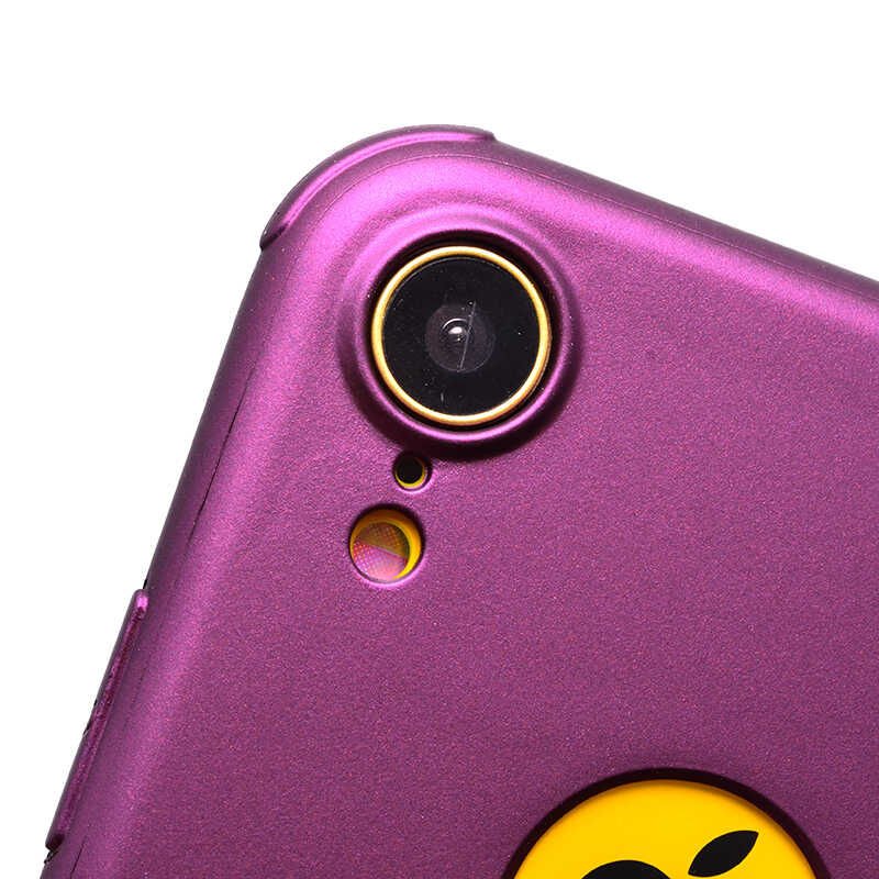 Apple  iPhone XR 6.1 Sililkon Mat Soft Yüzeyli Kapak (NEVA) Gold