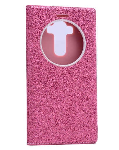 LG G4 Kılıf Zore Simli Dolce Kapaklı Kılıf