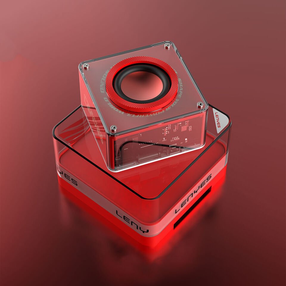 Lenyes S222 Mini TWS Kablosuz Bluetooth Hoparlör v5.3 5W