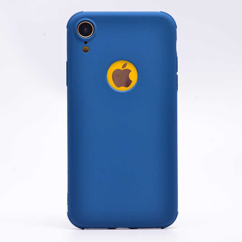 Apple  iPhone XR 6.1 Sililkon Mat Soft Yüzeyli Kapak (NEVA) Petrol Mavi