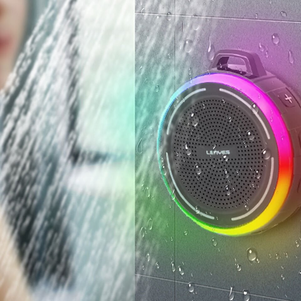 Lenyes S223 RGB Işıklı Askı Aparatlı Mini Bluetooth Speaker Hoparlör v5.3