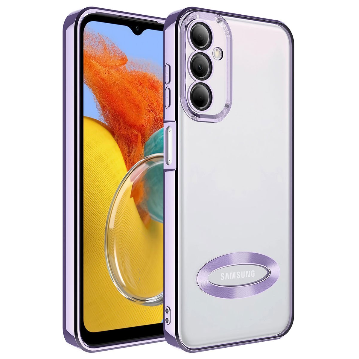 Samsung Galaxy M14 Kılıf Kamera Korumalı Logo Gösteren HEPTEKİLETİŞİM Omega Kapak