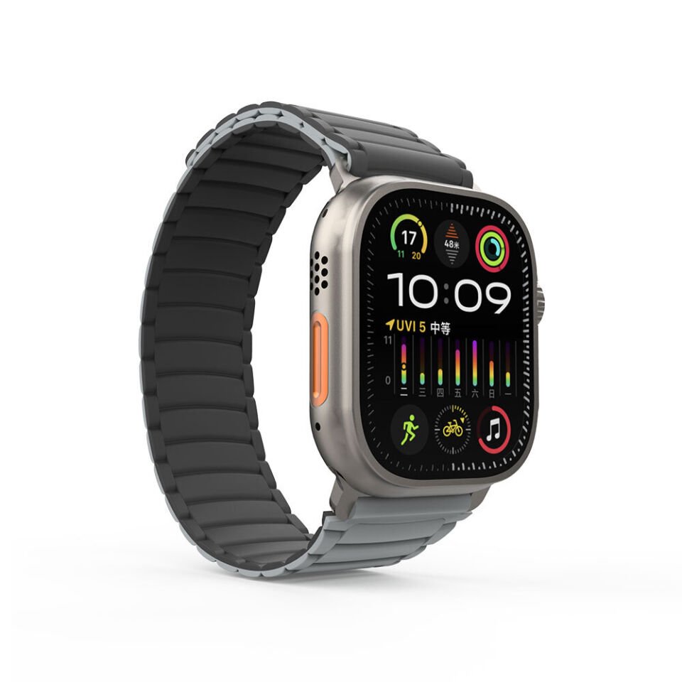 Apple Watch Ultra 49mm HEPTEKİLETİŞİM KRD-122 Silikon Kordon Strap Kayış