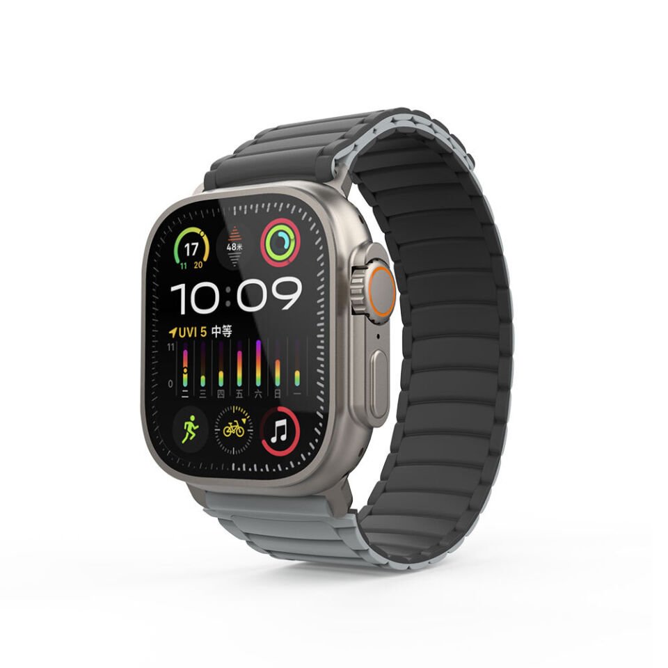 Apple Watch Ultra 49mm HEPTEKİLETİŞİM KRD-122 Silikon Kordon Strap Kayış