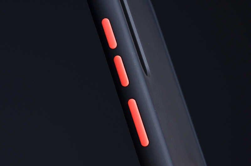 Samsung Galaxy A30S Kılıf Mat Parmak İzi Yapmaz Renkli Tuşlu Sert Silikon Kapak (fri) Koyu Yeşil