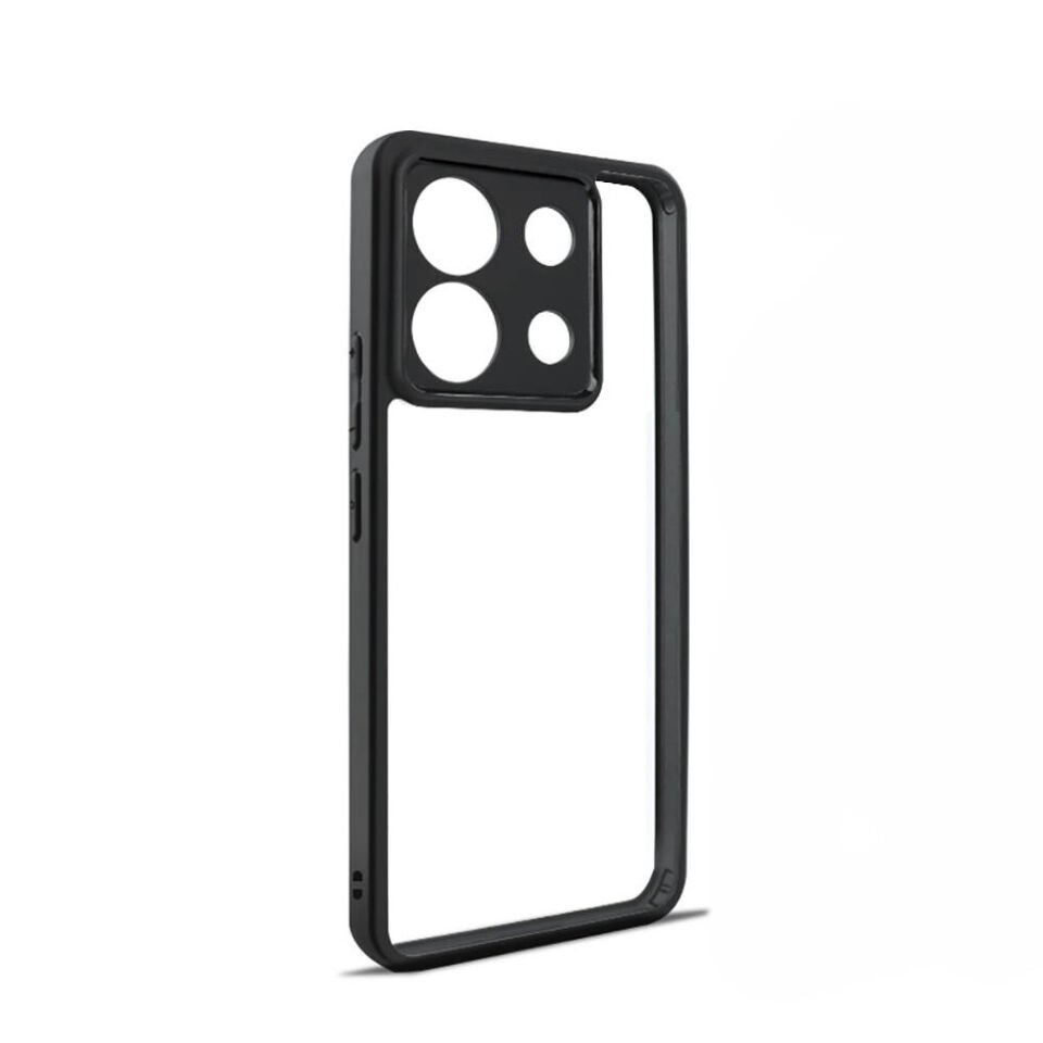 Xiaomi Redmi Note 13 Pro 5G Kılıf Kamera Korumalı Şeffaf Arka Yüzey HEPTEKİLETİŞİM New Roll Kapak