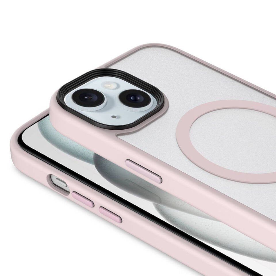 Apple iPhone 13 Kılıf Mat Arka Yüzey Wireless Şarj Özellikli HEPTEKİLETİŞİM Flet Magsafe Kapak