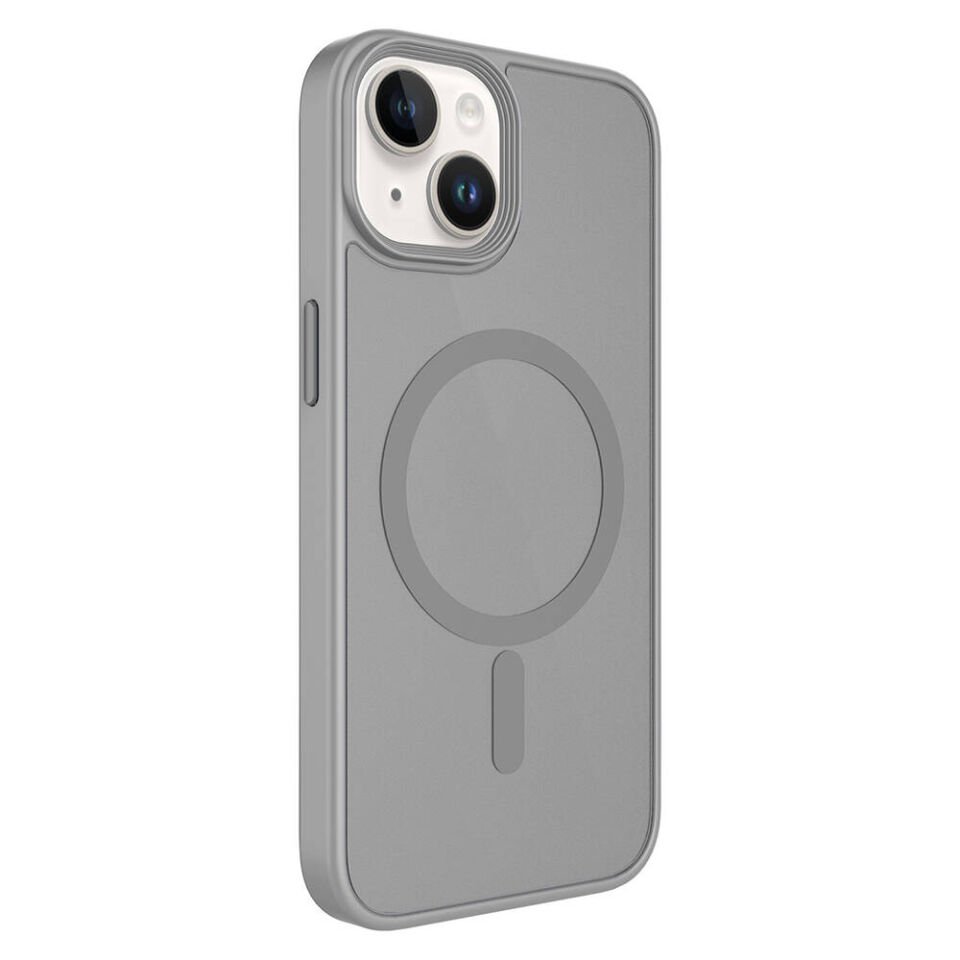 Apple iPhone 13 Kılıf Mat Arka Yüzey Wireless Şarj Özellikli HEPTEKİLETİŞİM Flet Magsafe Kapak