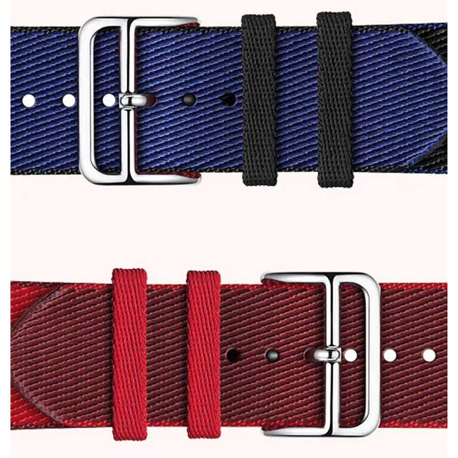 Apple Watch 2/3/4/5/6/7/8/se/nike 38mm 40mm 41mm Hasır Kordon Tasarım (KRD-51) NO5