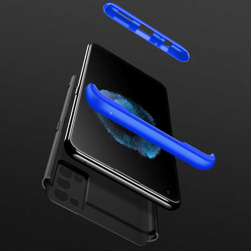 Realme 7 Pro Kılıf 360 Tam Koruma Ön Ve Arka Sert Mika Kapak Orjinal Ays Gkk Kapak Rose Gold