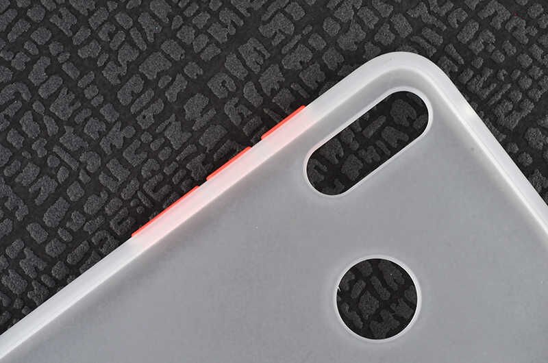 Huawei Y7 Prime 2019 Kılıf Mat Parmak İzi Yapmaz Renkli Tuşlu Sert Silikon Kapak (fri) Siyah