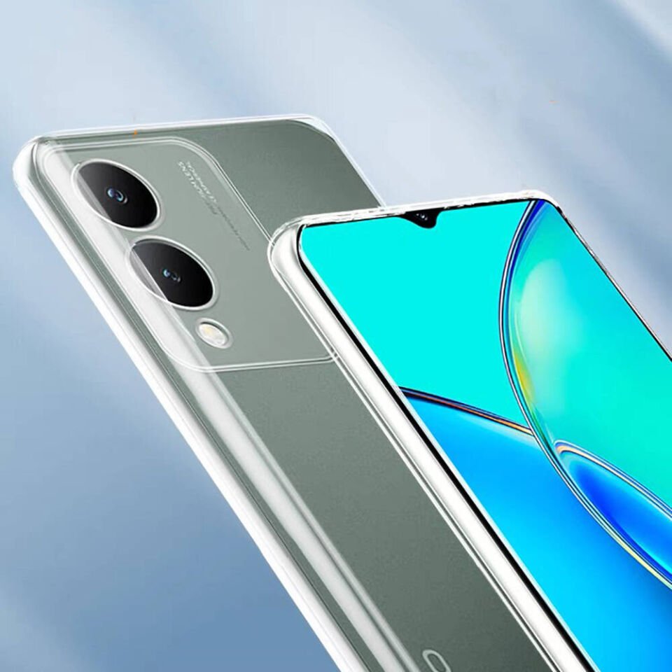 Vivo Y17S Şeffaf Kılıf Yumuşak İnce Tasarımlı Kapak (SÜPER) Renksiz