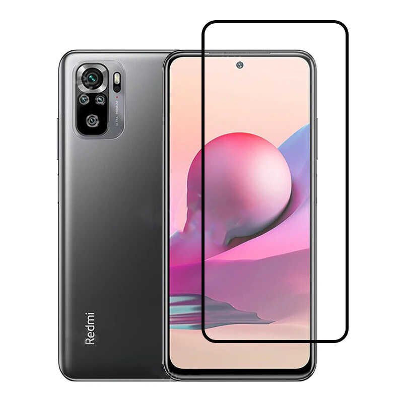Xiaomi Redmi Note 10 HEPTEKİLETİŞİM Kenarları Kırılmaya Dayanıklı Cam Ekran Koruyucu