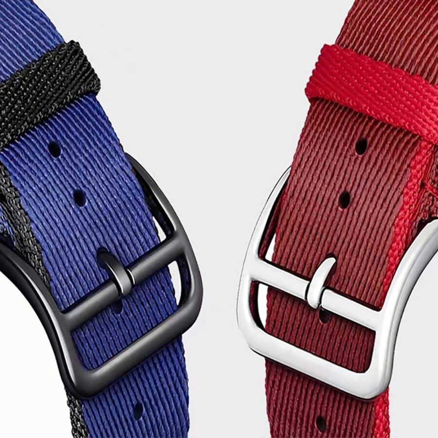 Apple Watch 2/3/4/5/6/7/8/se/nike 38mm 40mm 41mm Hasır Kordon Tasarım (KRD-51) NO3