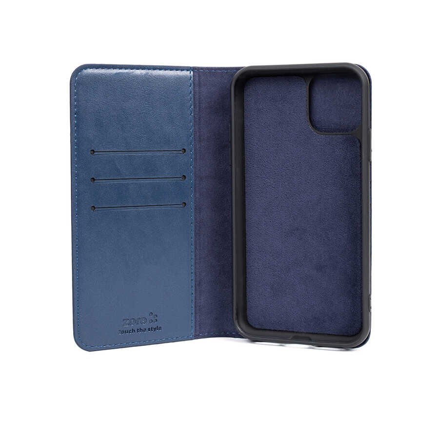 Samsung Galaxy S21 Ultra Kapaklı Kılıf Standlı 360 Tam Korumalı Kadife İç Yüzeyli (MULTİ) Gold